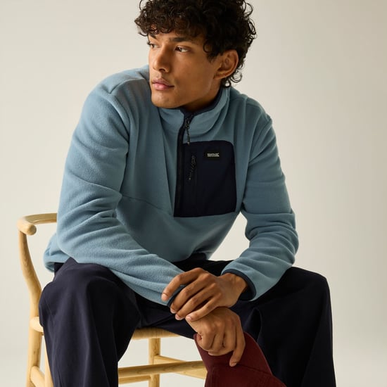 Regatta Heren Frankie Half Zip Fleece Top (Donkerblauw/marineblauw) - Image 4