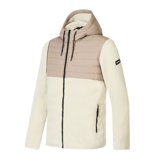 Regatta Frankie tweekleurig hybride fleecejack voor heren van Borg (Abbeystone/Smokey Olive) - Image 6