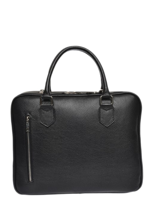 Luisa Vannini Zwart Rundleer Tas - Image 6