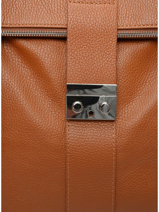 Luisa Vannini Brown Rundleer Tas - Image 3