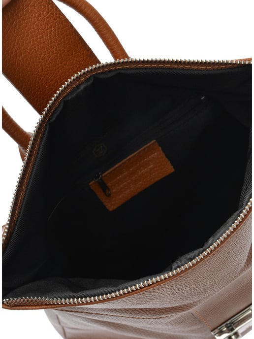 Luisa Vannini Brown Rundleer Tas - Image 4