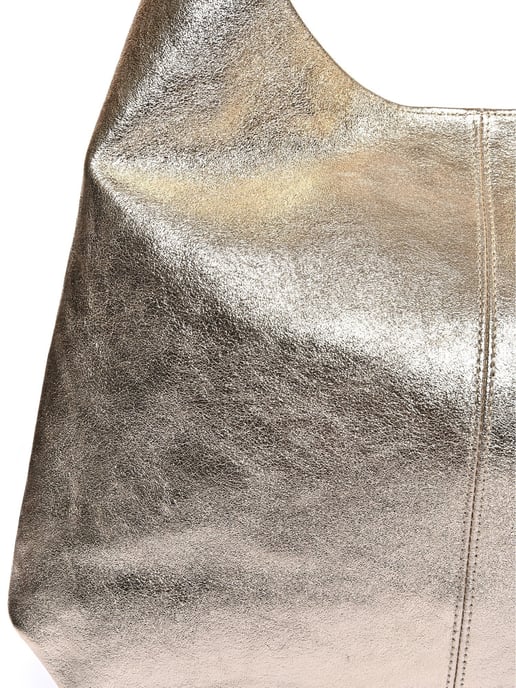Luisa Vannini Goud Rundleer Tas - Image 3