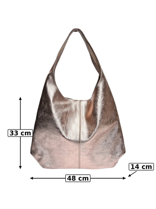 Luisa Vannini Brons Rundleer Tas - Image 6