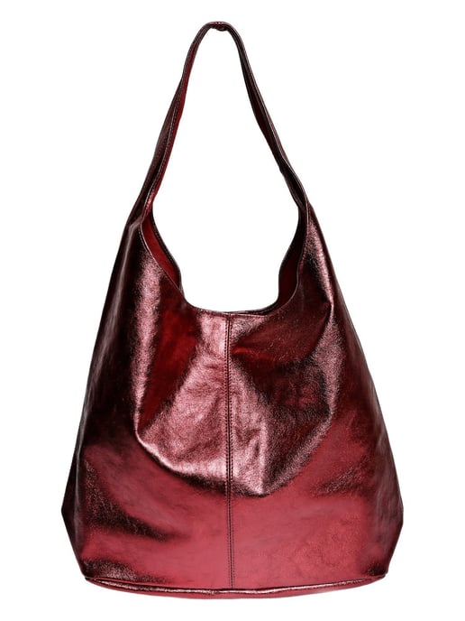 Luisa Vannini Rood Rundleer Tas - Image 1