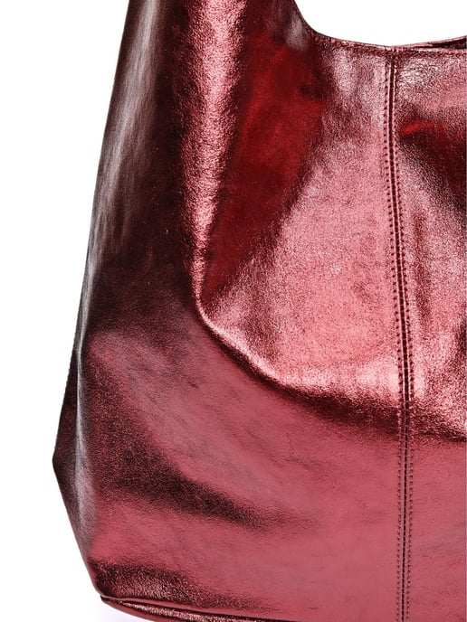 Luisa Vannini Rood Rundleer Tas - Image 3