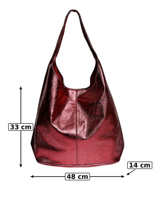 Luisa Vannini Rood Rundleer Tas - Image 6