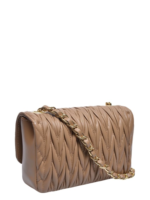 Luisa Vannini Beige Rundleer Tas - Image 2