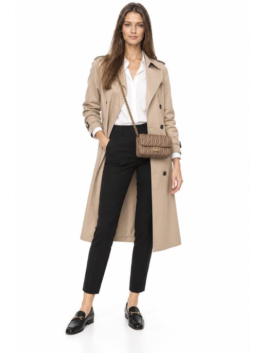 Luisa Vannini Beige Rundleer Tas - Image 6
