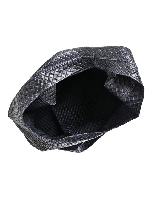 Luisa Vannini Blauw Rundleer Tas - Image 4