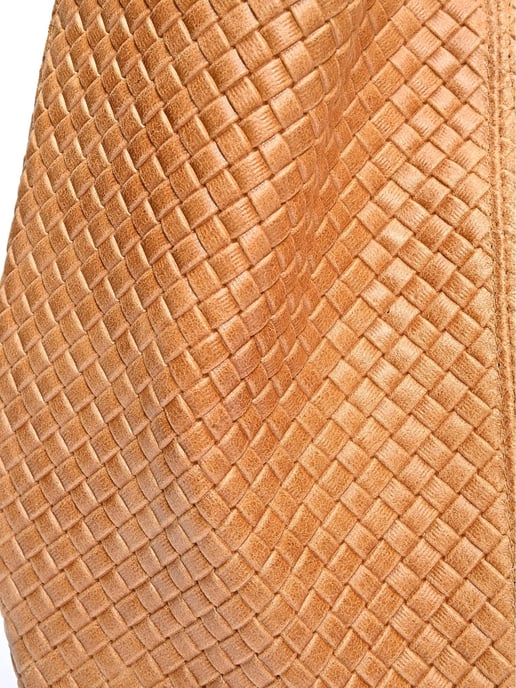 Luisa Vannini Brown Rundleer Tas - Image 3