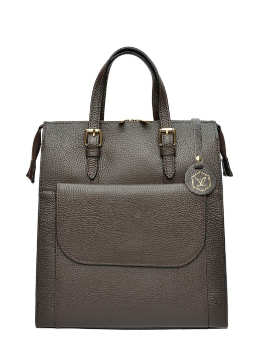 Luisa Vannini Bordeauxrood Rundleer Tas - Image 1