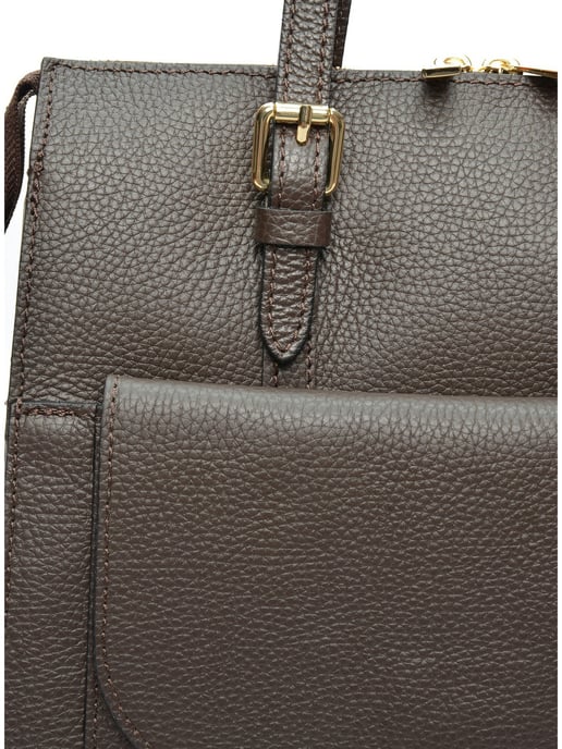 Luisa Vannini Bordeauxrood Rundleer Tas - Image 3