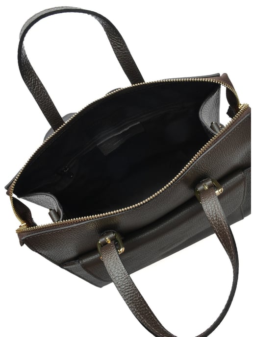 Luisa Vannini Bordeauxrood Rundleer Tas - Image 4