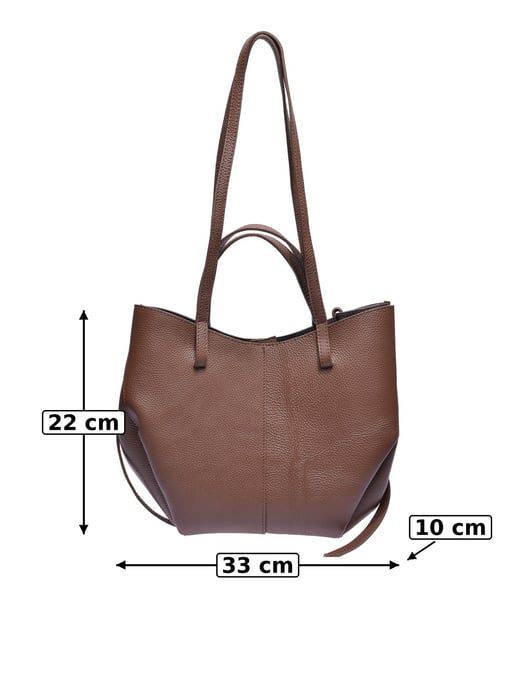 Luisa Vannini Bordeauxrood Rundleer Tas - Image 5