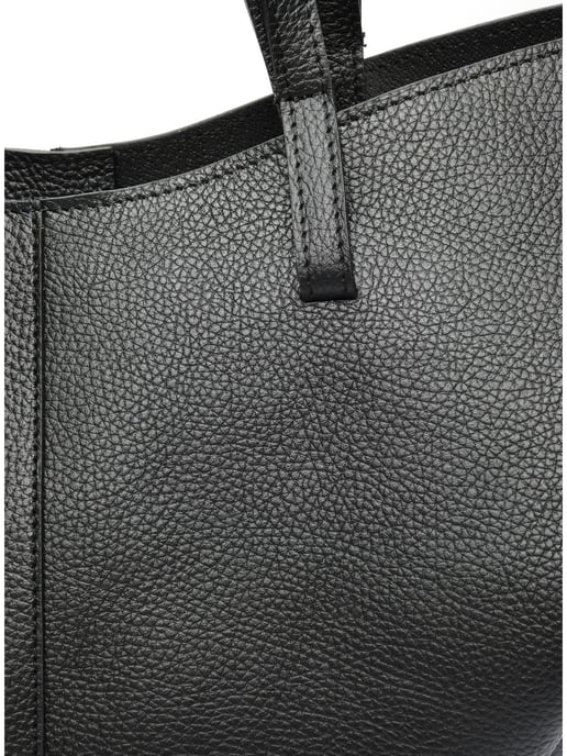 Luisa Vannini Zwart Rundleer Tas - Image 3