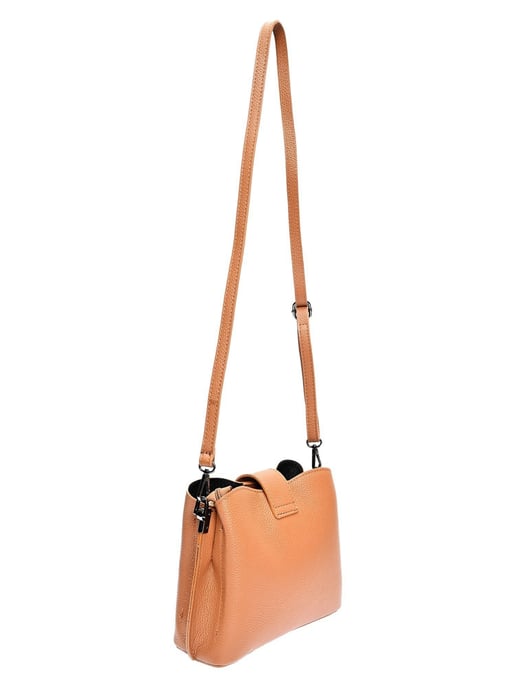 Luisa Vannini Brown Rundleer Tas - Image 2