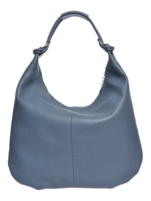 Luisa Vannini Turquoise Rundleer Tas - Image 6