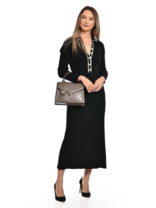 Luisa Vannini Beige Rundleer Tas - Image 5