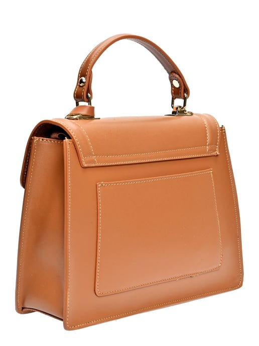 Luisa Vannini Brown Rundleer Tas - Image 2