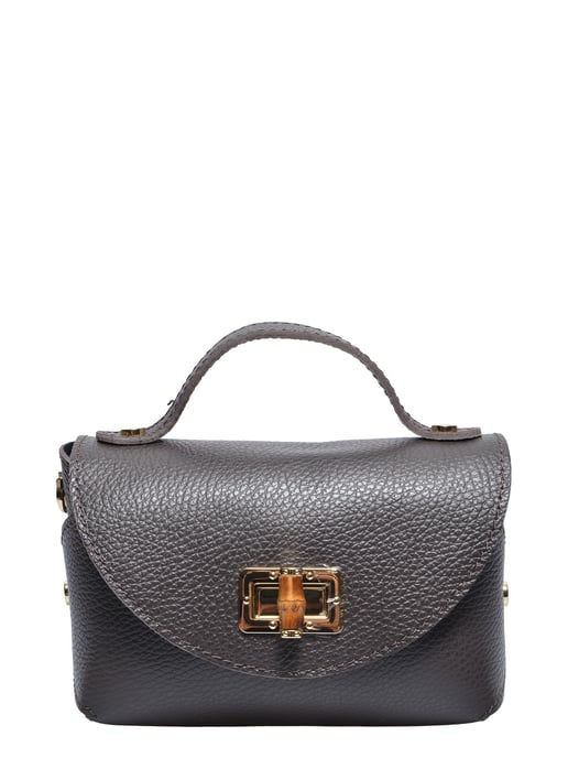 Anna Luchini Bordeauxrood Rundleer Tas - Image 1
