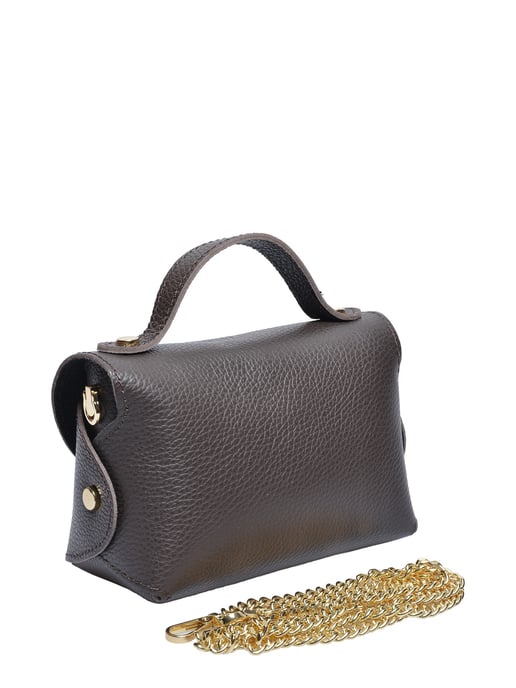 Anna Luchini Bordeauxrood Rundleer Tas - Image 2