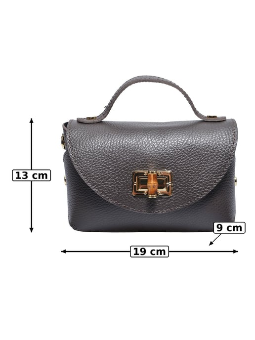 Anna Luchini Bordeauxrood Rundleer Tas - Image 5