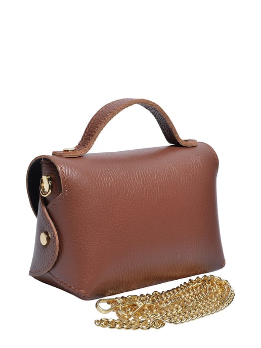 Anna Luchini Bordeauxrood Rundleer Tas - Image 2
