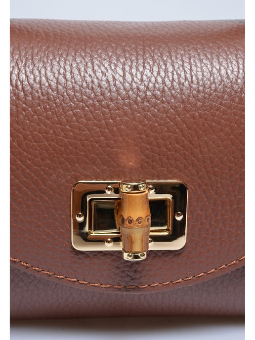Anna Luchini Bordeauxrood Rundleer Tas - Image 3