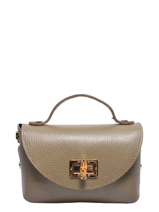 Anna Luchini Beige Rundleer Tas - Image 1