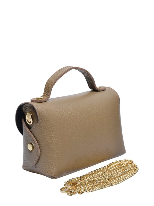 Anna Luchini Beige Rundleer Tas - Image 2