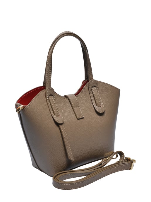 Anna Luchini Beige Rundleer Tas - Image 2