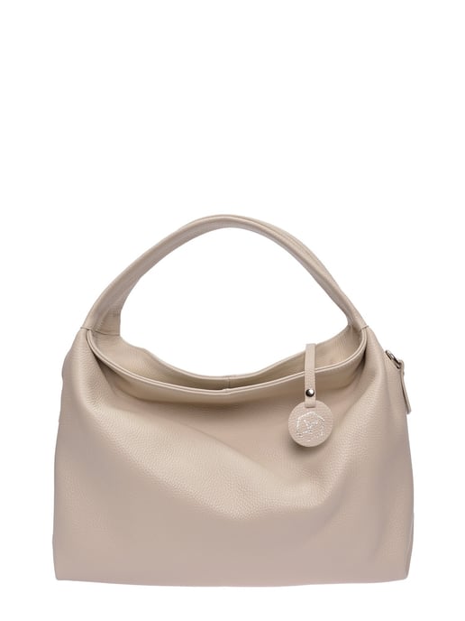 Luisa Vannini Beige Rundleer Tas - Image 1