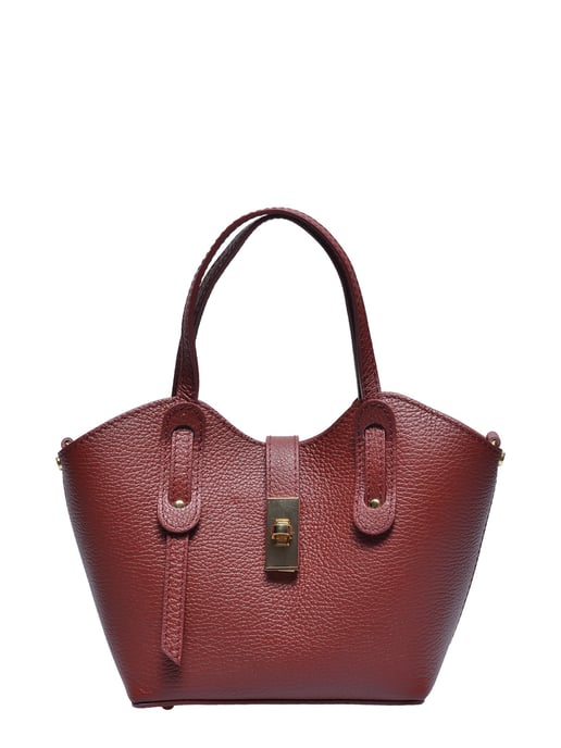 Anna Luchini Rood & VINO Rundleer Tas - Image 1