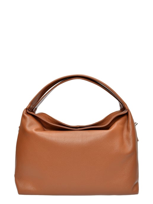 Luisa Vannini Brown Rundleer Tas - Image 1