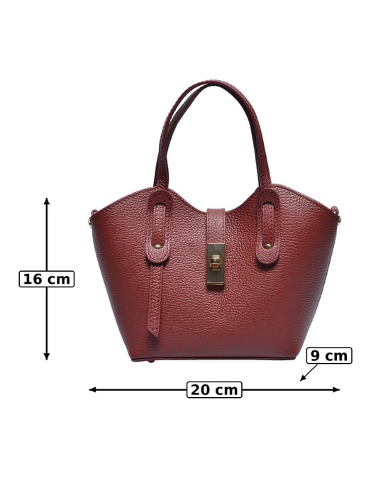 Anna Luchini Rood & VINO Rundleer Tas - Image 2