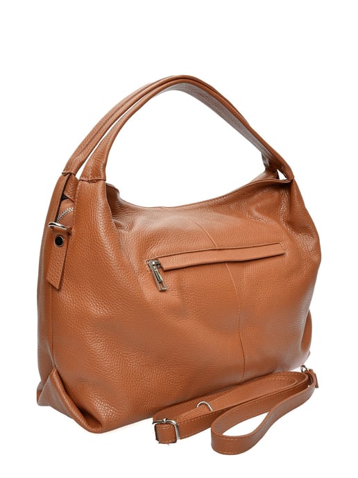 Luisa Vannini Brown Rundleer Tas - Image 2