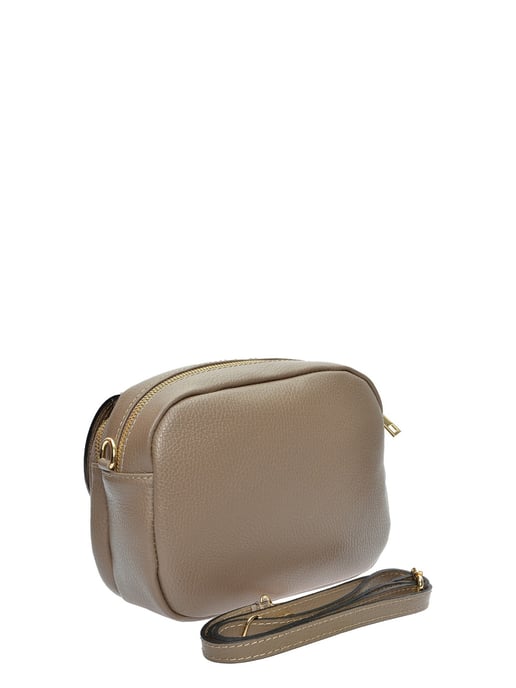 Luisa Vannini Beige Rundleer Tas - Image 2