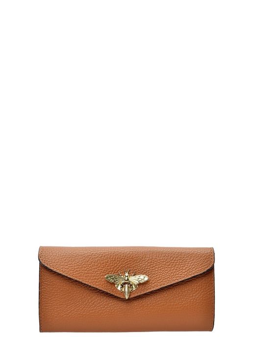 Anna Luchini Brown Rundleer Tas - Image 1
