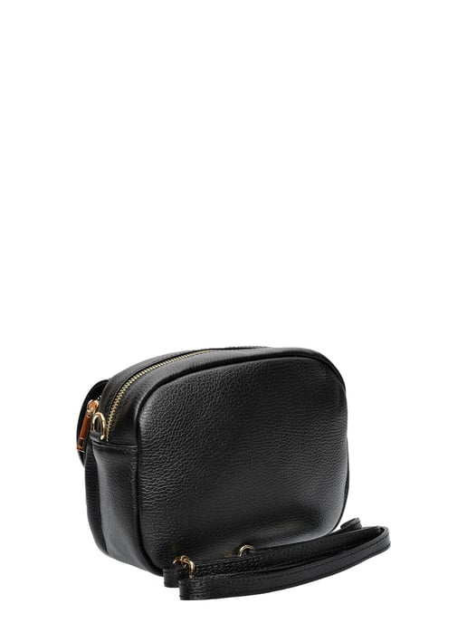 Luisa Vannini Zwart Rundleer Tas - Image 2
