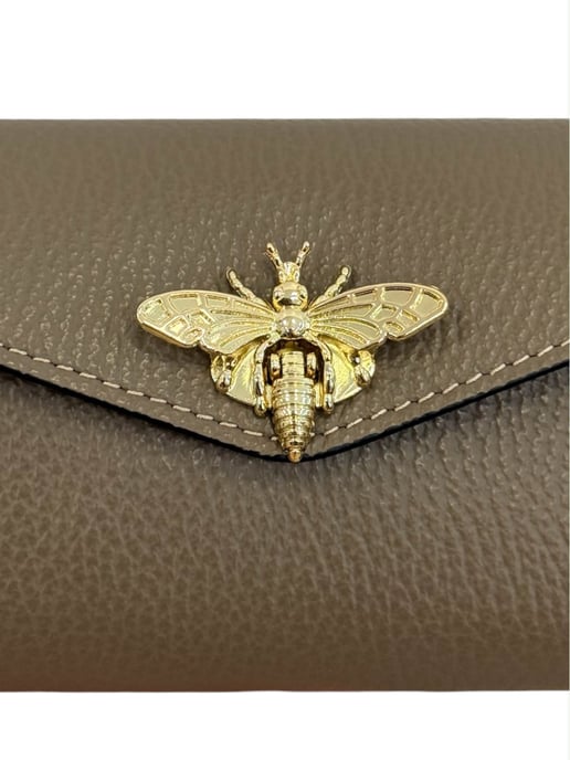 Anna Luchini Beige Rundleer Tas - Image 3