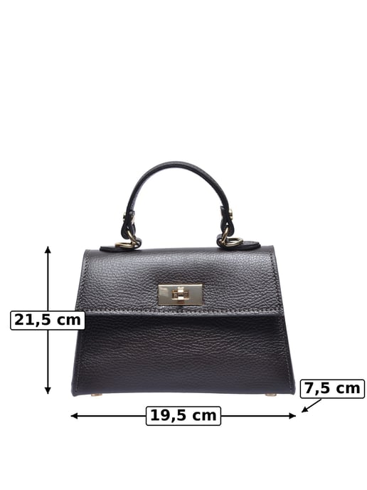 Luisa Vannini Bordeauxrood Rundleer Tas - Image 5
