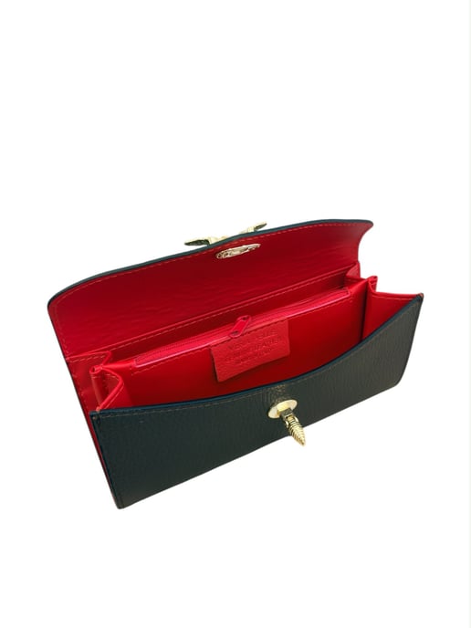 Anna Luchini Bordeauxrood Rundleer Tas - Image 4