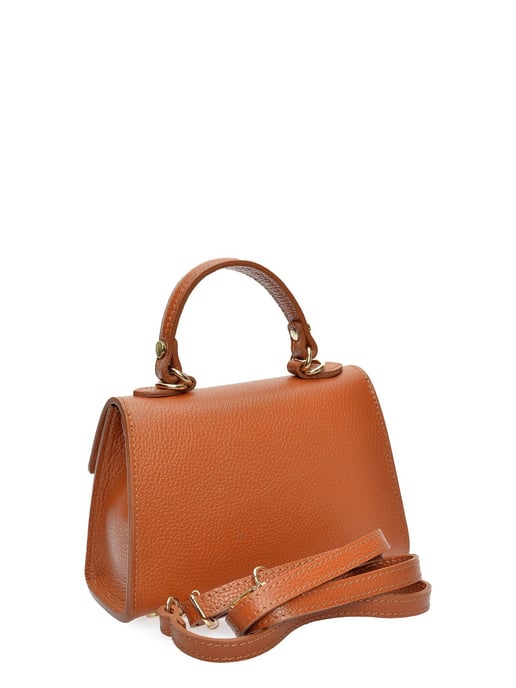 Luisa Vannini Brown Rundleer Tas - Image 2
