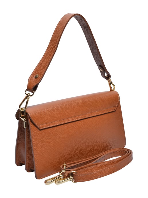Anna Luchini Brown Rundleer Tas - Image 2