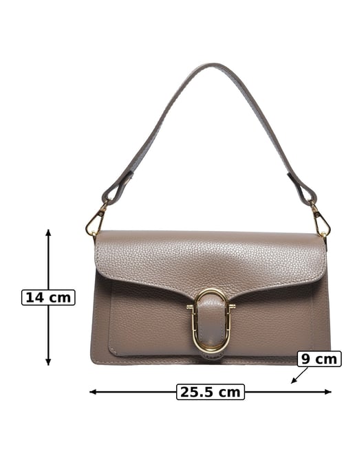 Anna Luchini Beige Rundleer Tas - Image 5
