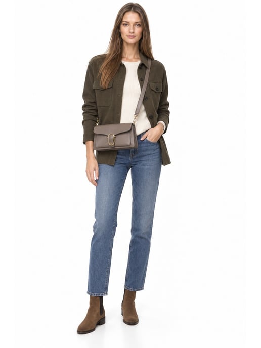 Anna Luchini Beige Rundleer Tas - Image 6
