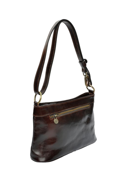 Luisa Vannini Bordeauxrood Rundleer Tas - Image 2