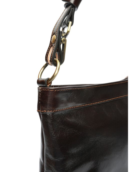 Luisa Vannini Bordeauxrood Rundleer Tas - Image 3