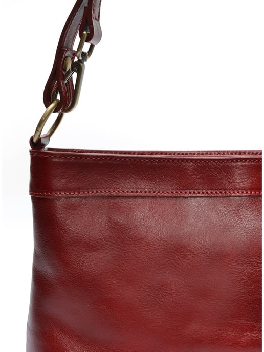 Luisa Vannini Rood Rundleer Tas - Image 3