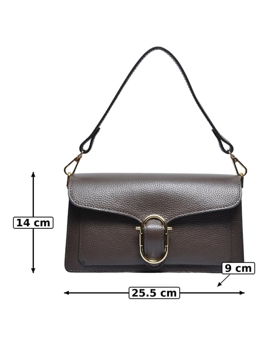 Anna Luchini Bordeauxrood Rundleer Tas - Image 3